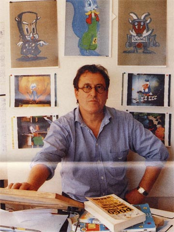 GeofF Dunbar in his Bloomsbury studio